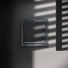 Выключатель встраиваемый VOLTUM S70 одноклавишный с подсветкой 10А, (графит)