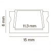 Профиль Led Strip ALM001S-2M