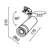 Трековый светильник Technical TR198-3-20W4K-Z-B