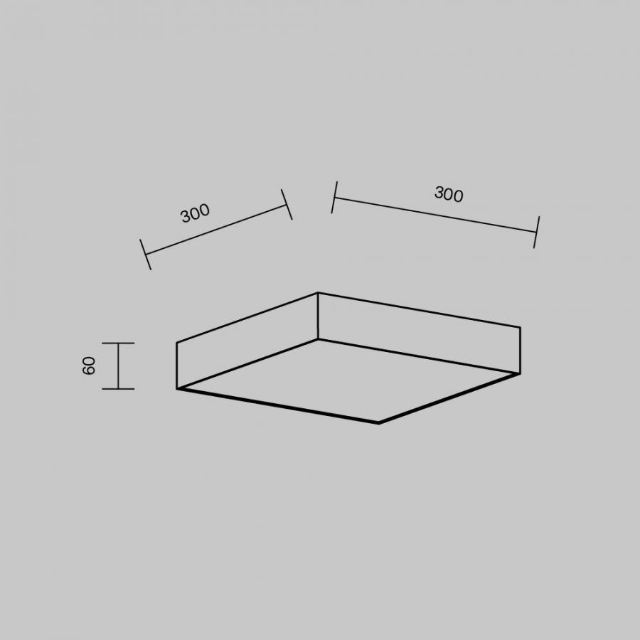 Потолочный светильник Technical C032CL-36W4K-SQ-B