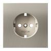 Накладка для розетки с заземлением, S70 Metal (никель)