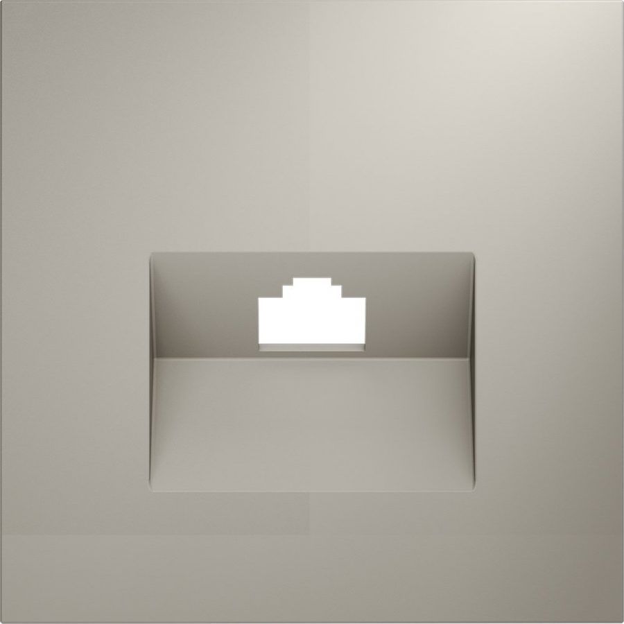Накладка для розетки компьютерной RJ45 кат.6 и розетки телефонной RJ11 кат.3, S70 (кашемир)