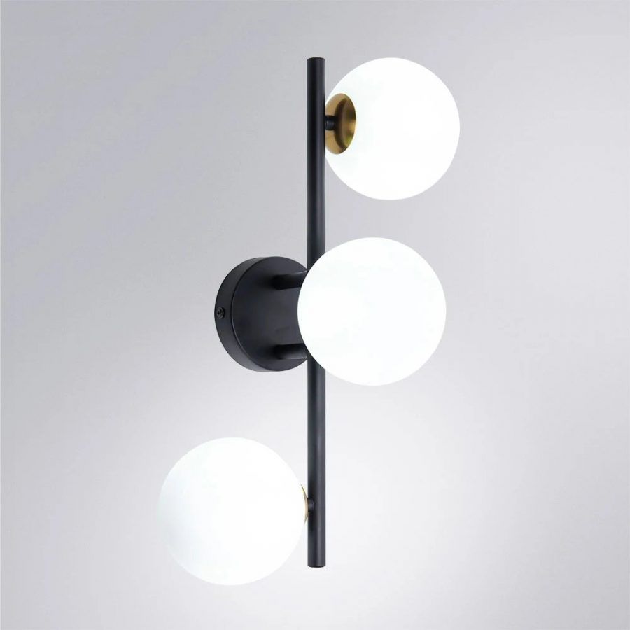 Настенно-потолочный светильник Arte Lamp GEMINI A2243PL-3BK