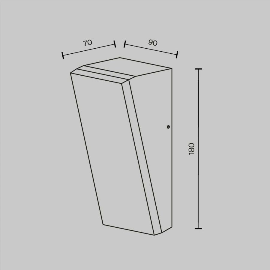 Уличный настенный светильник Outdoor O436WL-L10GF3K1