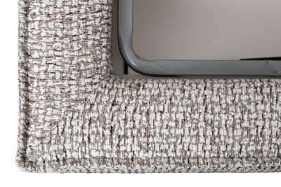 Кровать детская угловая Руна(Runa)-80 с мех шенилл серая Seppia-Ser 117*222*81см