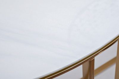 GY-00003 Консоль мрам.стекло/золото 120*40*80см