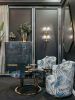 47ED-GDCT002 Стол журнальный ГардаДекор (GardaDecor) темн.стекло/зол d100*45