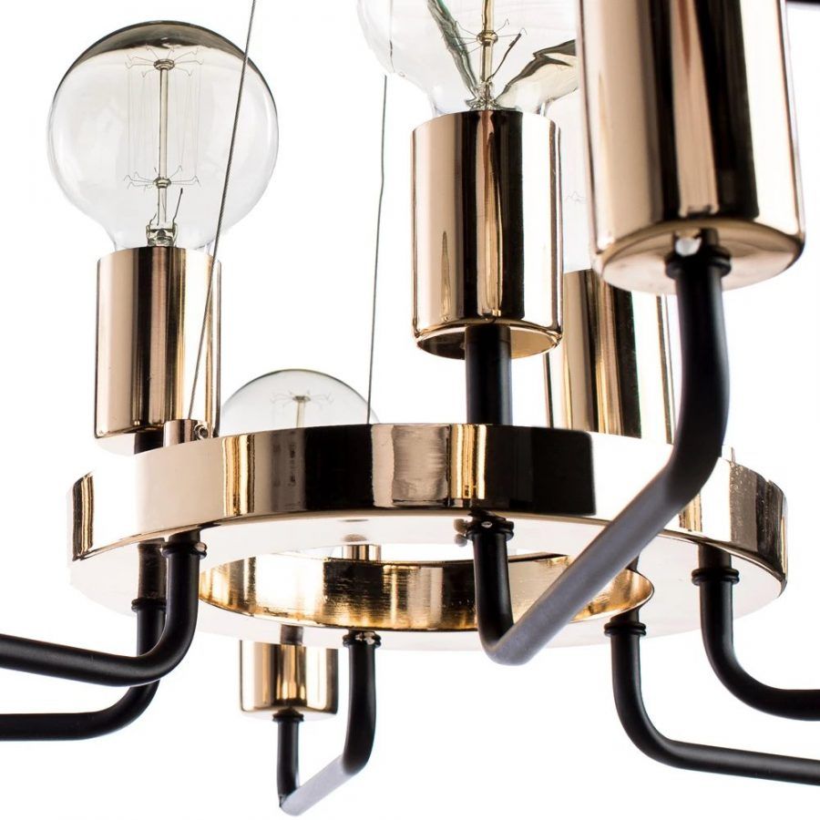 Подвесная люстра Arte Lamp GELO A6001LM-9BK