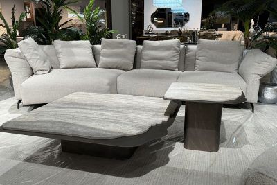 58DB-04056 Стол журнальный Травертин (Travertine) 60*60*48см