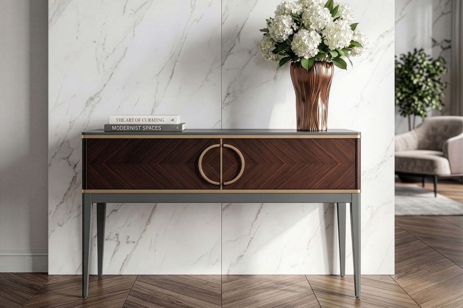 151SV-10002 Консоль шпон 2 ящика 120*80*35см