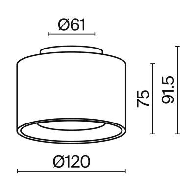 Потолочный светильник Technical C009CW-L16B