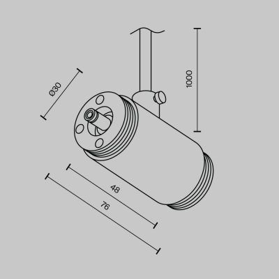 Комплектующие для систем освещения с токоведущими элементами Technical CA013IC-P-B