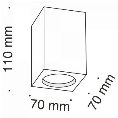 Потолочный светильник Technical C005CW-01W