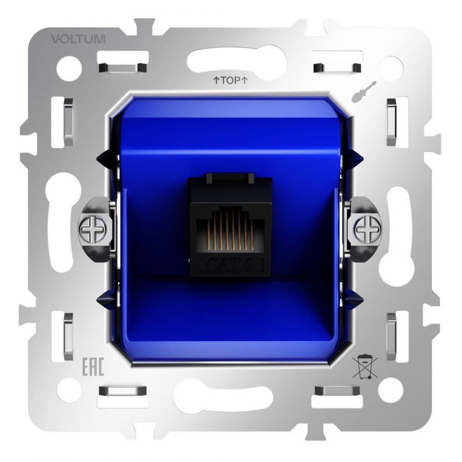 Механизм розетки компьютерной RJ45 кат.6, S70
