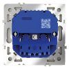 Розетка встраиваемая VOLTUM S70 с заземлением и защитными шторками, 16А, с USB, A+С, (сталь)