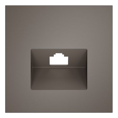 Накладка для розетки компьютерной RJ45 кат.6 и розетки телефонной RJ11 кат.3, S70 (капучино)