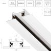 Шинопровод двухконтактный однофазный встраиваемый Barra Lightstar 501025