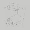 Трековый светильник Technical TR003-1-10W4K-M-B