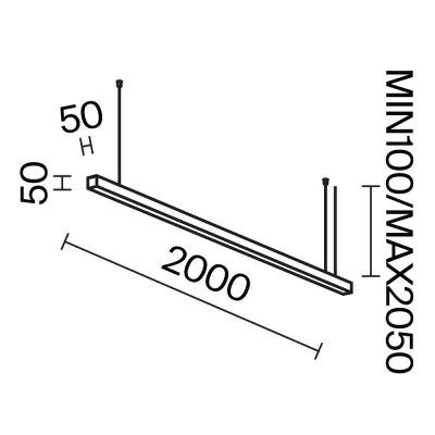 Линейный светильник Technical LL312031