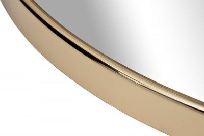 79MAL-9231-86G Зеркало на подвесе двойное рама металл. цвет золото d35см