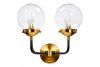K2KG0521W-2 Бра Сфера (Simple) M латунь, стекло прозр. 32*23*h32 см