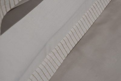 144HF-40407 Простыня на резинке тенсель жемчужная 180*200*30