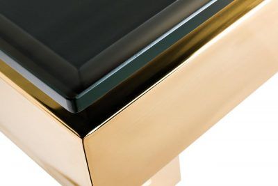 58DB-CST18166 Консоль Marbella черн/золото 130*37*76,5см