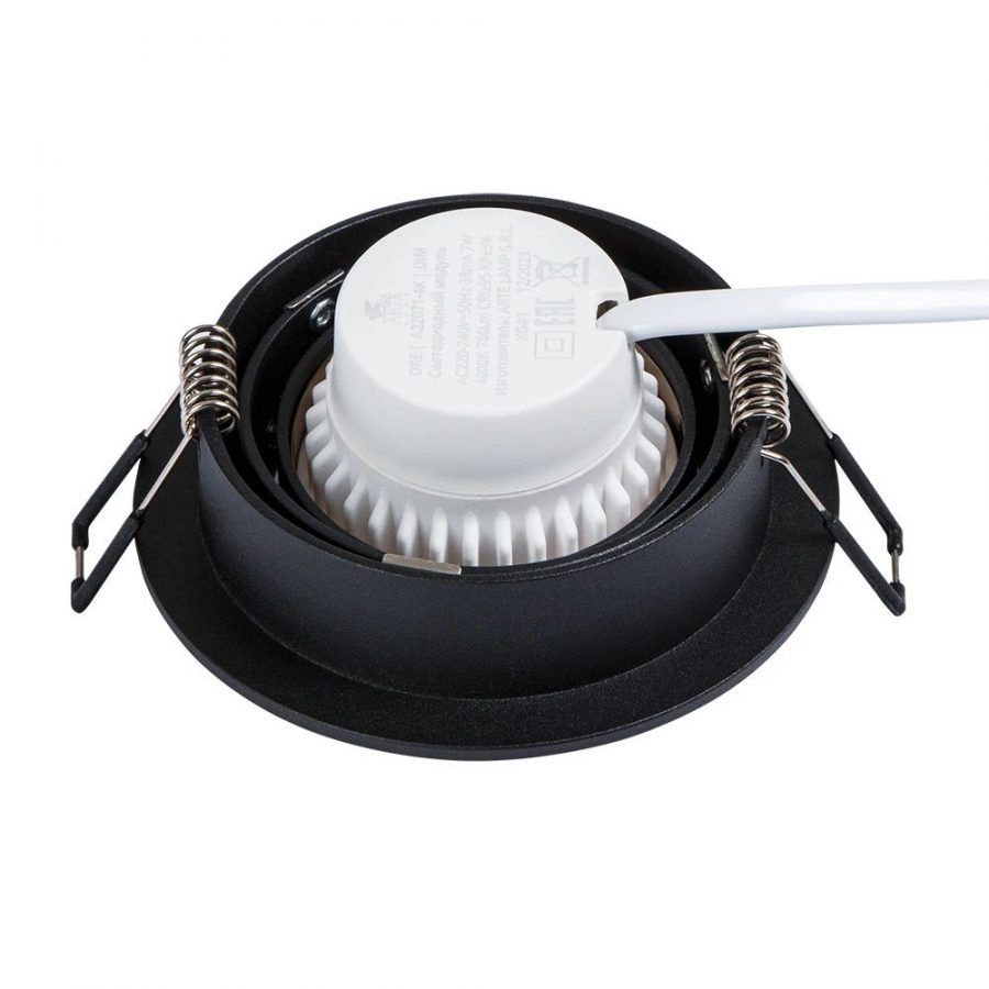 Точечный встраиваемый светильник Arte Lamp TARF A2167PL-1BK
