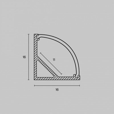 Профиль Led Strip ALM008S-2M