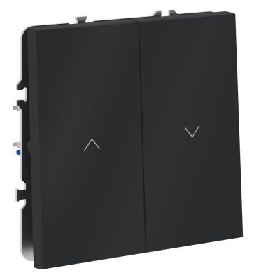 Выключатель встраиваемый VOLTUM S70 для жалюзи 10А, (графит)