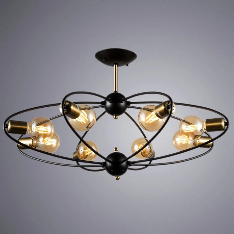 Потолочная люстра Arte Lamp GLASGOW A1963PL-8BK