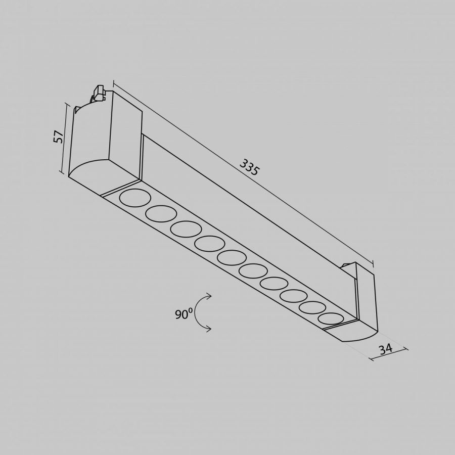 Трековый светильник Technical TR010-1-10W3K-M-B