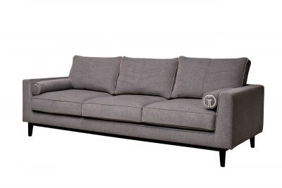 Диван Madrid Memory с кантом трехм. без мех.,шенилл коричневый Natur Kor+Colt032