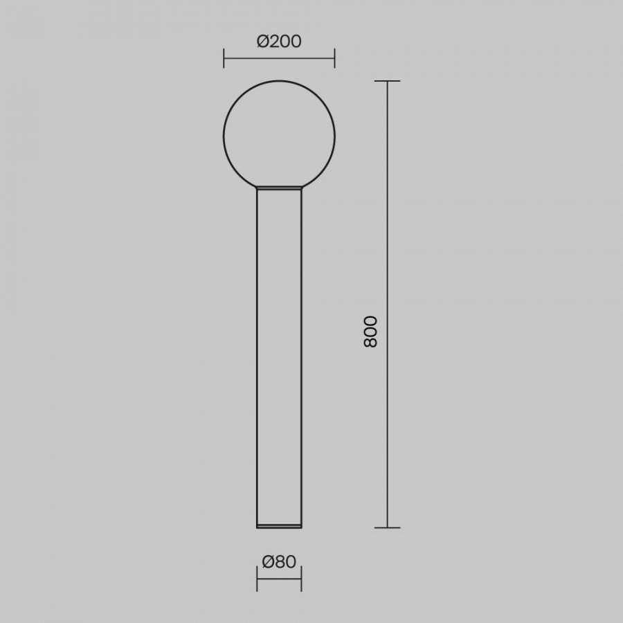 Ландшафтный светильник Outdoor O598FL-01B