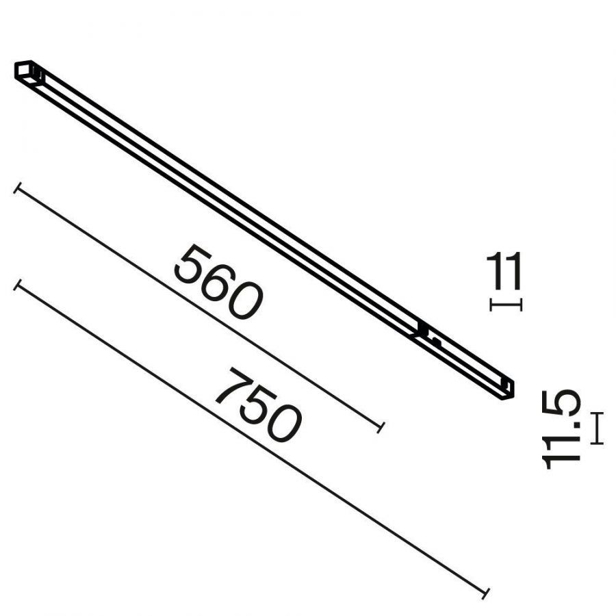 Трековый светильник Technical TR240-4-12WTW-DD2-B