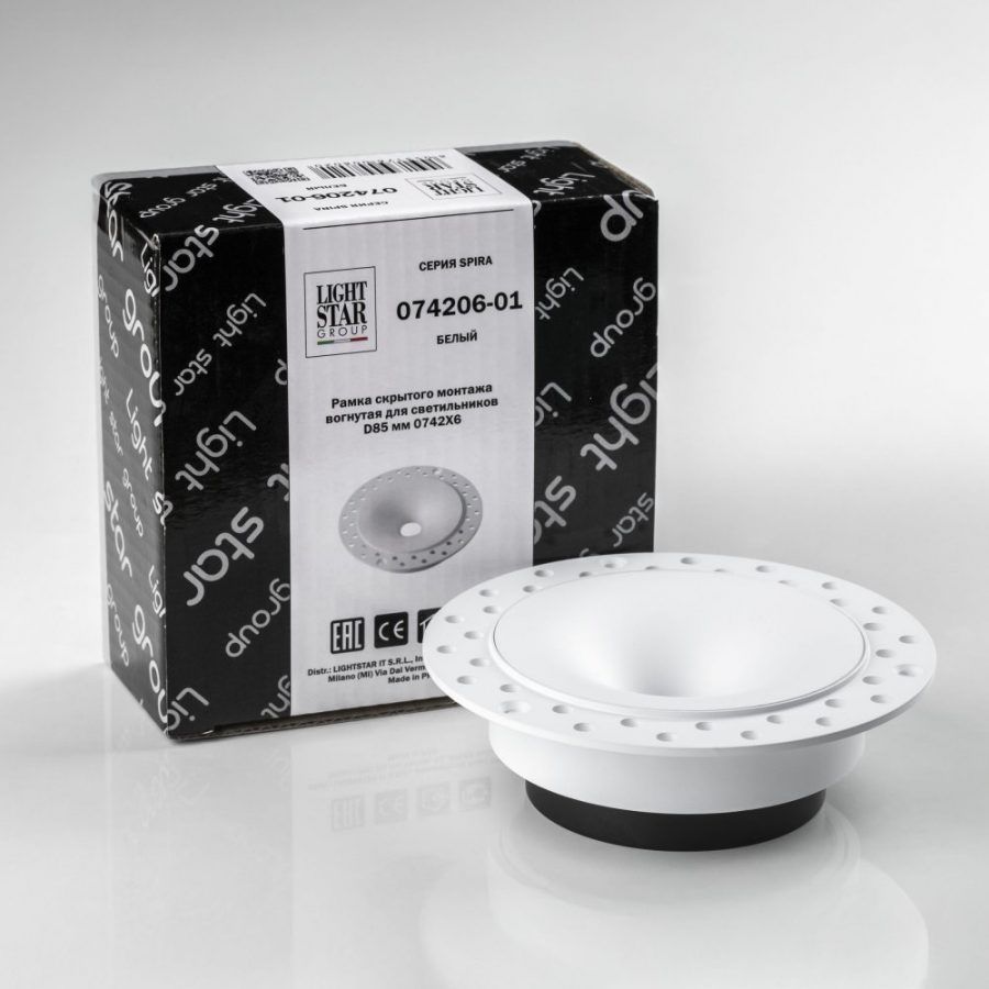 Рамка скрытого монтажа вогнутая Spira Lightstar 074206-01