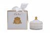 96CN-45003  Свеча ароматическая Жасминовый чай (Jasmine flower tea) в вазе в упаковке 185 гр