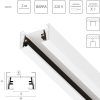 Шинопровод двухконтактный однофазный накладной Barra Lightstar 502025