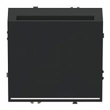 Выключатель встраиваемый VOLTUM S70 карточный 16А, (черный матовый)