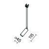 Уличный трековый светильник Outdoor O-TR01-2-P-8WB3K