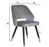 30C-1205-1 TER Стул велюр терракотовый 53*60*83см