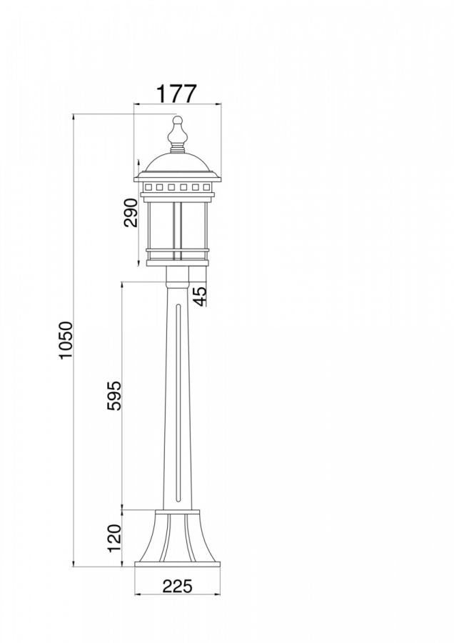 Ландшафтный светильник Outdoor O031FL-01BR