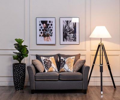 ZS-C785BL-34 Кашпо 36*36*86см цвет жемчужно-черный