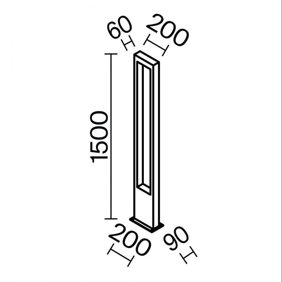 Садово-парковый светильник Outdoor O425FL-L20GF