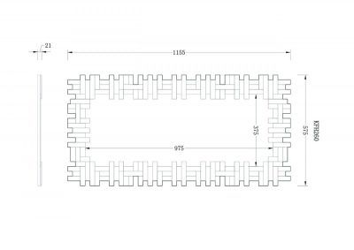 KFH260 Зеркало 1160х575