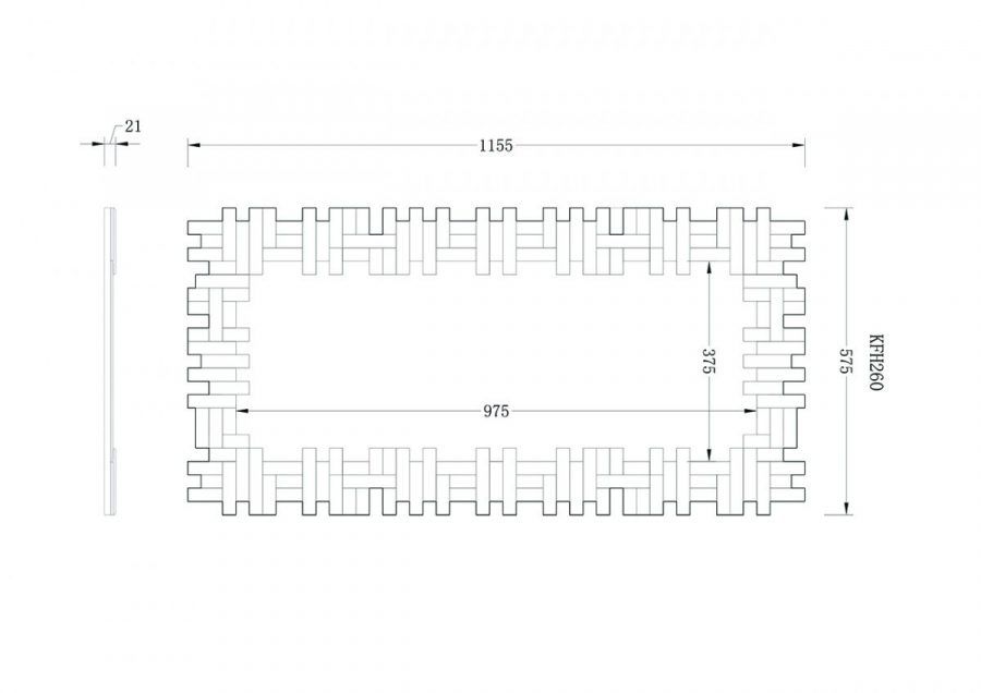 KFH260 Зеркало 1160х575