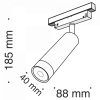 Трековый светильник Technical TR019-2-7W3K-B