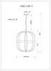 K2KG1146P-8 Светильник потолочный L48*W48*H60см