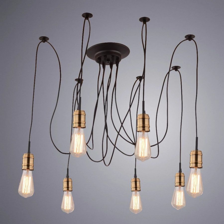 Подвесная люстра Arte Lamp MAZZETTO A4290SP-7BK