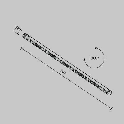 Светильник Technical C149CL-L900-24W3K-B